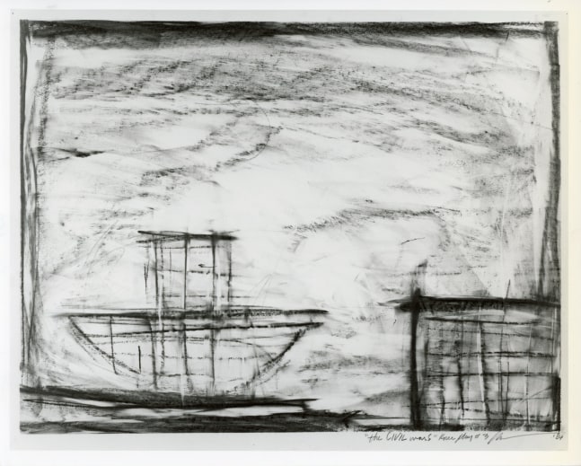 Robert Wilson &quot;The Civil Wars. Kneeplay #3, individual drawing #8&quot; Graphite on paper 22 1/4&quot; x 27 3/4&quot;