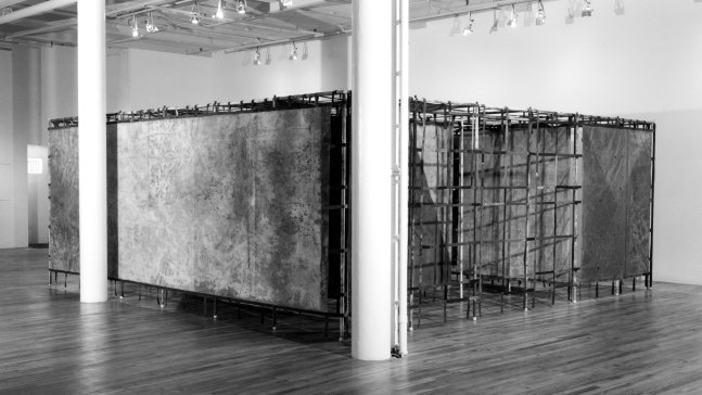 Installation view, Alan Shields, Paula Cooper Gallery, 155 Wooster Street, New York, April 3 - 30, 1982. © 2025 Alan Shields / Artists Rights Society (ARS), New York. Courtesy Paula Cooper Gallery, New York. Photo: Eeva Inkeri.