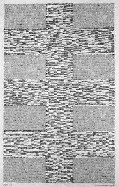 Jan J. Schoonhoven "T 80-61" 1980 Ink on paper 19 3/4 x 12 7/8 in.