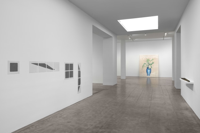 Installation view, Jennifer Bartlett, Jonathan Borofsky, Lynda Benglis, Elizabeth Murray, Joel Shapiro, Jackie Winsor, 1967-1980: Explorations, January 10 – February 16, 2019