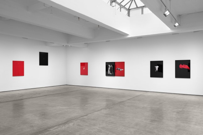 Installation view, Sarah Charlesworth: Desire and Seduction,  Paula Cooper Gallery, New York, February 20– March 29, 2025. © The Estate of Sarah Charlesworth. Courtesy Paula Cooper Gallery, New York. Photo: Steven Probert