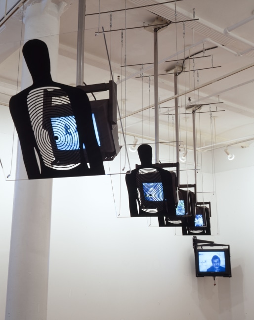 Installation view, Dara Birnbaum, Paula Cooper Gallery, 149 Wooster Street, New York, April 29 - May 27, 1994. Photo: Geoffrey Clements.