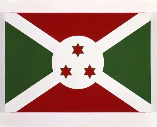 Jonathan Borofsky &quot;Burundi&quot; 1988 Acrylic on canvas 30&quot; x 45&quot;