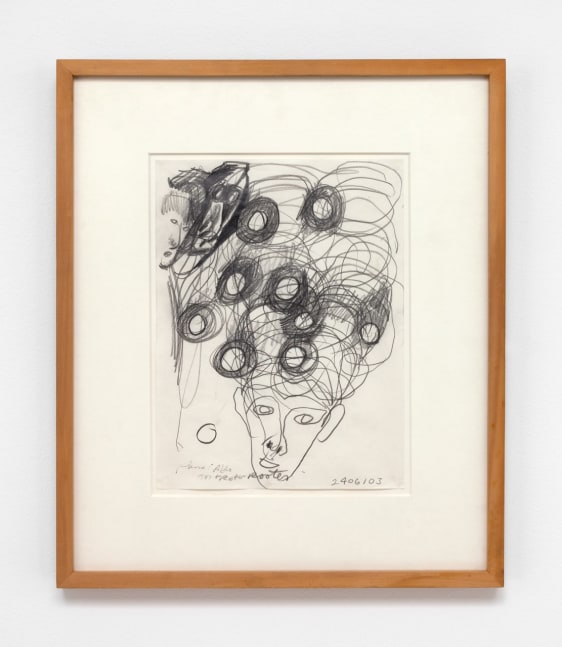 Jonathan Borofsky "Untitled at 2,406,103" 1984 Pencil on paper 12 x 9"