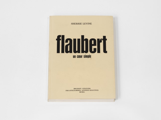 Sherrie Levine After Gustave Flaubert: Un Coeur Simple, 1990 handmade paper 8 x 6 x 1/2 inches (20.3 x 15.2 x 1.3 cm) AP 27, Edition of 100, + 50 AP signed and numbered on last page