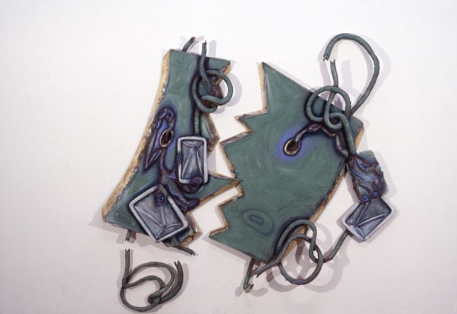 Elizabeth Murray &quot;Cast-a-way&quot; 1992 Oil on canvas 73 1/4&quot; x 78&quot; x 5&quot;