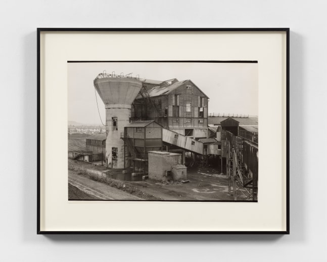 Bernd & Hilla Becher Preparation Plants from Coal Mines, 1966-78 gelatin silver print 11 7/8 x 15 7/8 in. (30.2 x 40.3 cm) frame: 17 1/4 x 21 1/4 x 1 1/2 in. (43.8 x 54 x 3.8 cm)