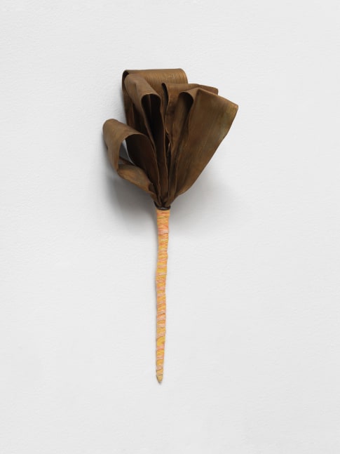 Veronica Ryan Flowers No. 3, 2003–2005 bronze, thread, lace 17 1/2 x 6 1/4 x 4 3/4 in. (44.5 x 15.9 x 12.1 cm)
