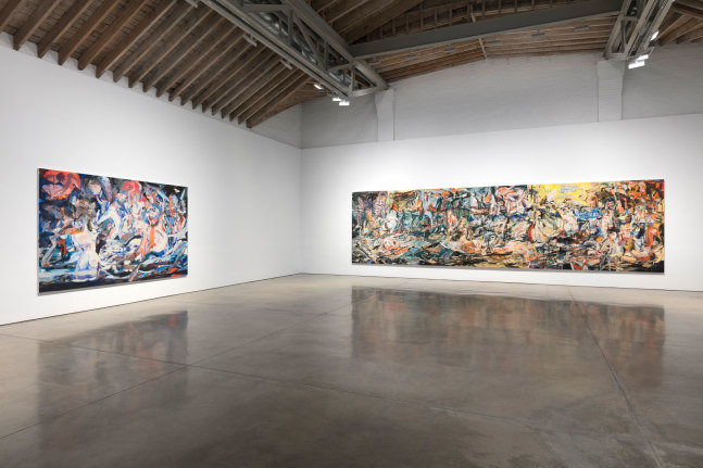 Installation view, Cecily Brown, A Day! Help! Help! Another Day!, October 27 – December 2, 2017