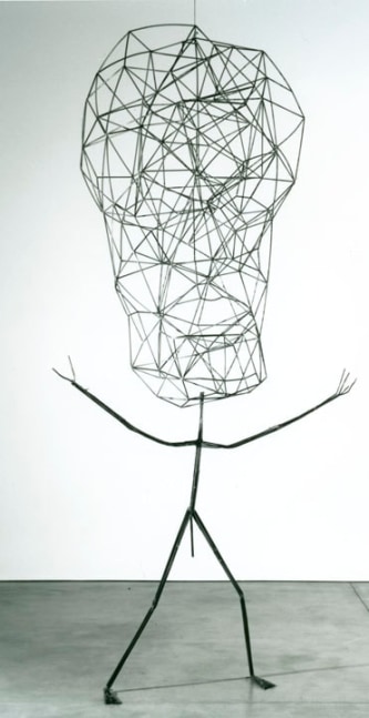 Jonathan Borofsky &quot;Space Head at 2,968,932&quot; 1986 Welded steel rod Overall 130&quot; x 72&quot; x 48&quot;