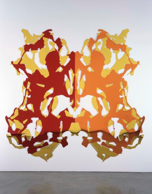 Kelley Walker "I see my favorite color" 2004 Mirroried acrylic / four panels 87 1/2 x 91 in.