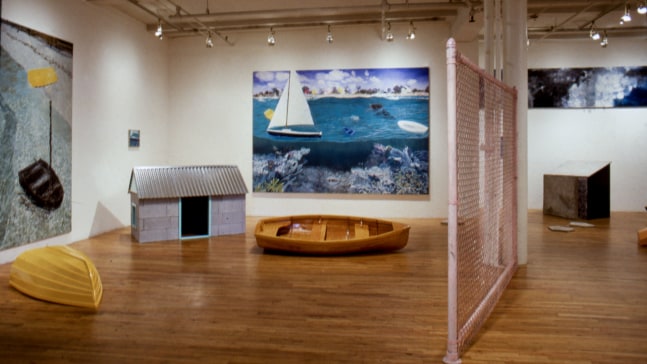 Installation view, Jennifer Bartlett, Paula Cooper Gallery, 155 Wooster Street, New York, April 4 - 27, 1985. © Jennifer Bartlett. Courtesy Paula Cooper Gallery, New York, Marianne Boesky Gallery, New York, and The Jennifer Bartlett 2013 Trust. Photo: Geoffrey Clements.