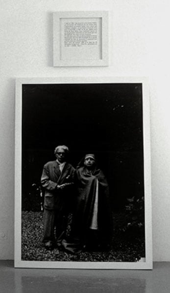 Sophie Calle &quot;Autobiographies (Nothing - Nobody)&quot; 2000 Gelatin silver print with text panel