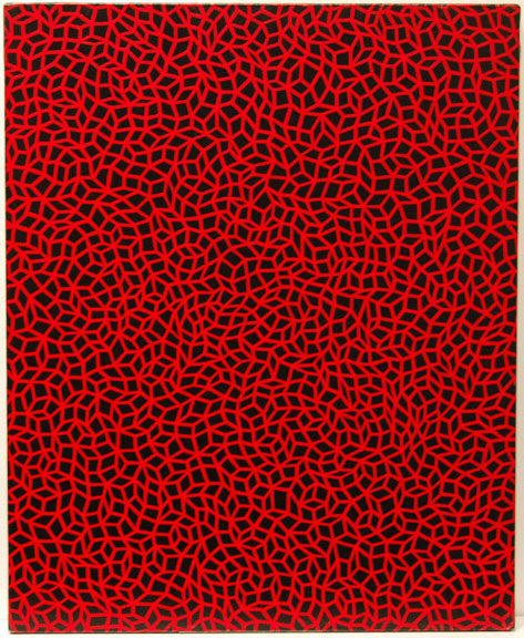 Yayoi Kusama "Infinity Nets" 1992 Acrylic on canvas 25 3/4 x 21 in.
