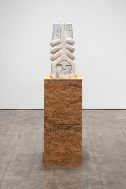 Justin Matherly
Embrace (face hugger), 2020
GFRG, synthetic based spray paint
sculpture: 26 x 12 x 10 in. (66 x 30.5 x 25.4 cm)
pedestal: 40 1/2 x 18 x 16 in. (102.9 x 45.7 x 40.6 cm)
overall: 67 x 18 x 16 in. (170.2 x 45.7 x 40.6 cm)