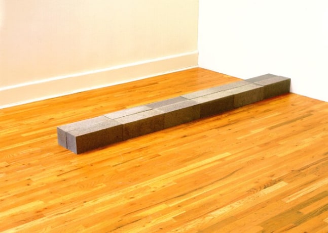 Carl Andre &quot;Germantown&quot; 1992 Quincy granite, 12 units 6 x 108 1/2&quot; x 12&quot; overall