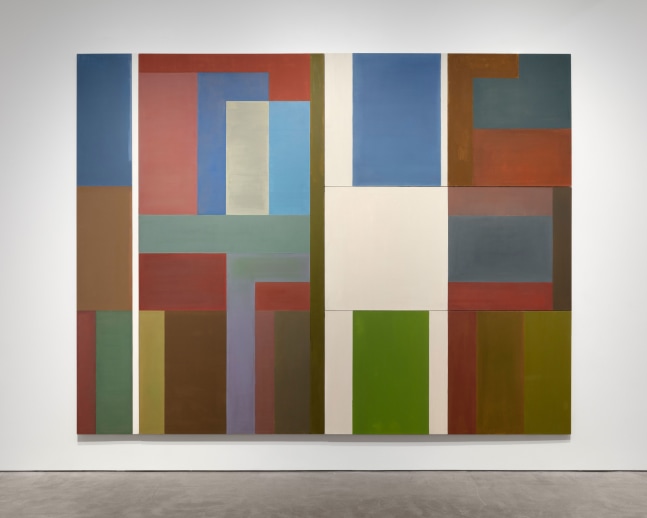 Installation view, Robert Grosvenor & David Novros, February 27 – April 10, 2021