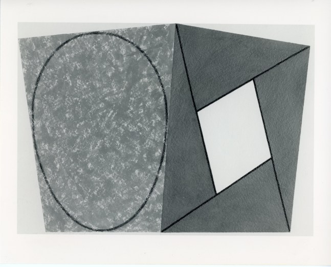 Robert Mangold &quot;Red Ellipse/Red Frame&quot; 1987 Acrylic and Pencil on Canvas 96&quot; x 137 3/4&quot;