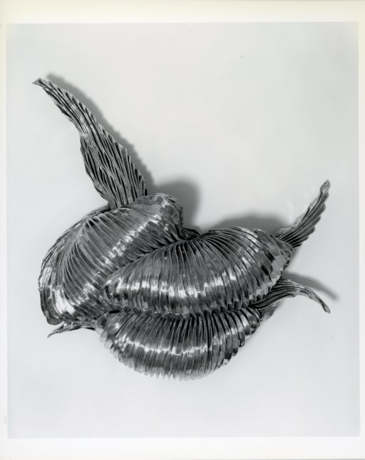Rovin, 1989 Stainless steel mesh, aluminum 57&quot; x 58&quot; x 20&quot;