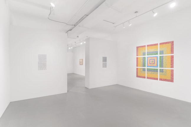 Installation view, Jennifer Bartlett, Grids & Dots, January 16 – February 7, 2021
