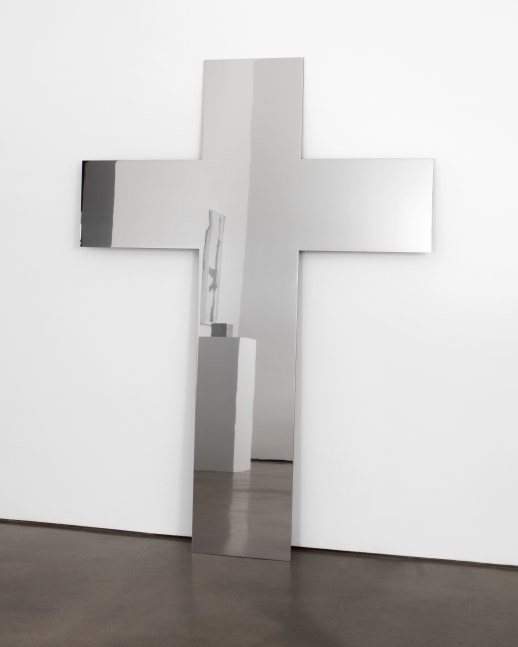 Meg Webster Polished Stainless Steel for Reflecting Outstretched Arms, 2012 mirror-polished stainless steel, 72 x 53 in. (182.9 x 134.6 cm)