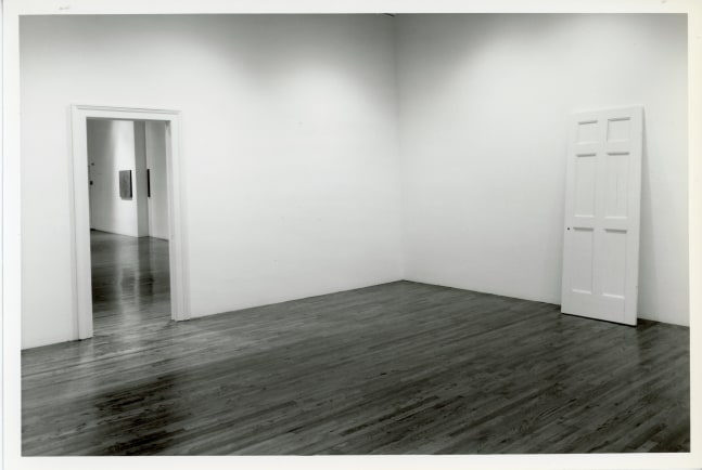 Robert Gober &quot;Untitled Door and Door Frame&quot; 1987-88 Wood, enamel paint Door: 84&quot; x 34&quot; x 1 1/2&quot; Door frame: 90&quot; x 43&quot; x 5 1/2&quot;