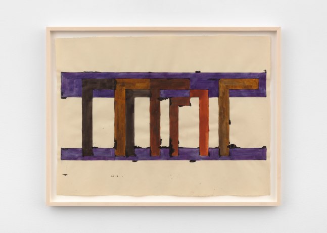 David Novros
untitled, 2019
watercolor on paper
19 1/2 x 27 in. (49.5 x 68.6 cm)
frame: 22 1/4 x 29 1/4 x 1 1/2 in. (56.5 x 74.3 x 3.8 cm)
 