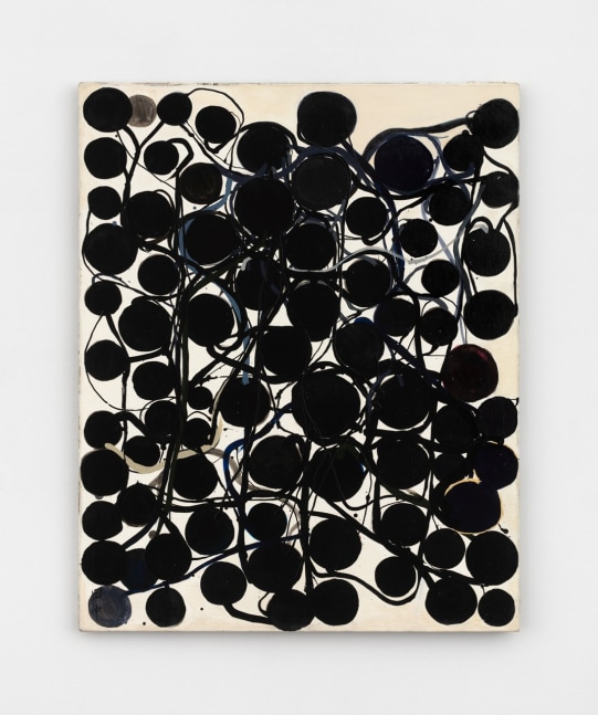 Atsuko Tanaka, Work, 1961, vinyl paint on canvas, 35 5/8 x 28 3/4 in (90.5 x 73 cm). © Kanayama Akira and Tanaka Atsuko Association. Courtesy Paula Cooper Gallery, New York. Photo: Steven Probert
