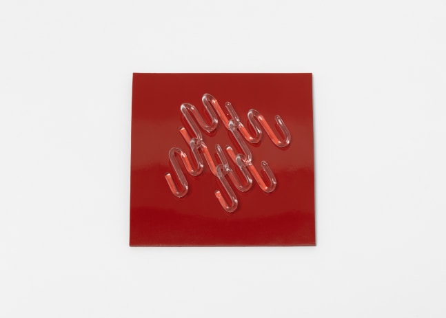 Tauba Auerbach M-Maille (S), 2021 borosilicate glass and rubber