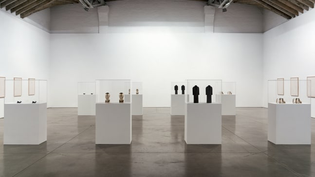Installation view, Men, Women, and Dogs, Paula Cooper Gallery, 534 W 21st Street, New York. March 25 - April 29, 2005. © Sherrie Levine. Photo: Ellen Wilson.