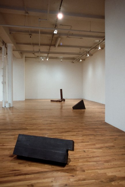 Installation view, New Sculpture, Paula Cooper Gallery, 155 Wooster Street, New York, November 1 - 29, 1984. © 2025 Joel Shapiro / Artists Rights Society (ARS), New York. Courtesy Paula Cooper Gallery, New York. Photo: Geoffrey Clements.