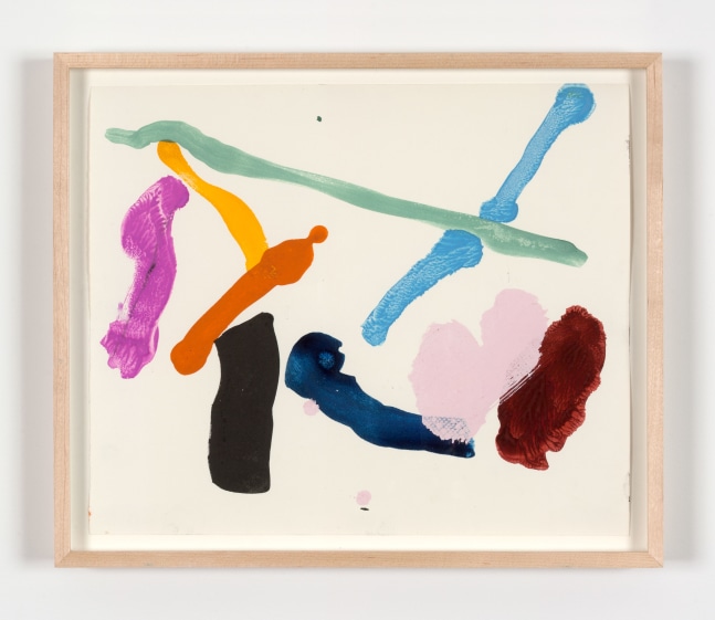 Joel Shapiro Untitled, 2013 gouache on rag paper 12 1/4 x 14 5/8  in. (31.1 x 37.1 cm) frame: 13 3/4 x 16 1/4 in. (33.9 x 41.3 cm)