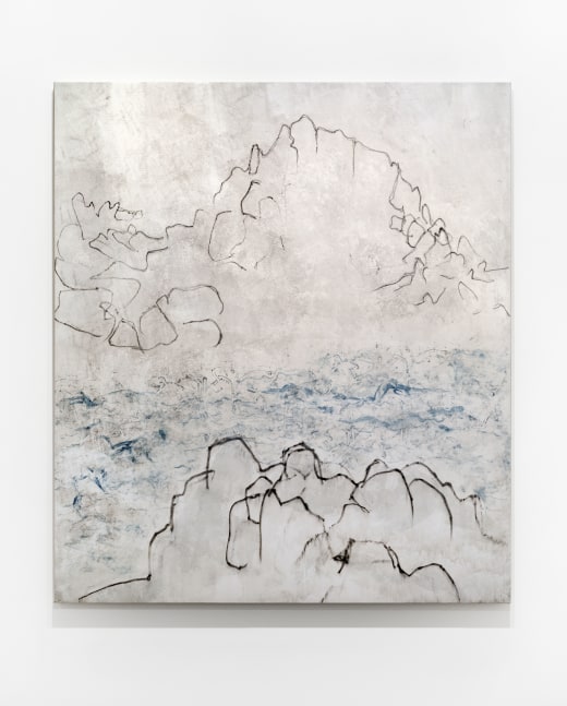 Beatrice Caracciolo Esistenza 1, 2021 mixed media on paper, mounted on canvas 66 x 57 in. (167.6 x 144.8 cm)