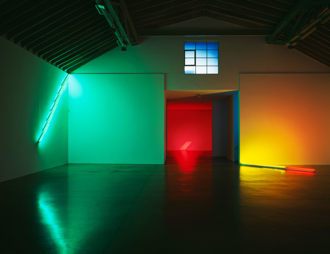 Installation view, Dan Flavin, Paula Cooper Gallery, 534 W 21st Street, New York. October 21 - December 22, 2006. © 2025 Stephen Flavin / Artists Rights Society (ARS), New York. Courtesy Paula Cooper Gallery, New York.