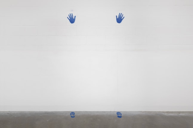 Carey Young Intake Room, Police Station, Bruges, Belgium, 2023 digital C-type photograph frame: 36 5/8 x 50 3/4 x 1 3/4 in. (93 x 128.9 x 4.4 cm)
