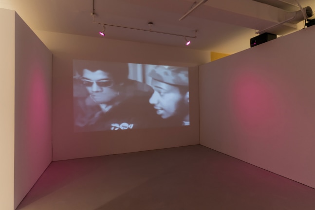 Installation view, Sarah Charlesworth, Ja’Tovia Gary, Christian Marclay, Paul Pfeiffer, The Politics of Desire, February 13 – March 14, 2021