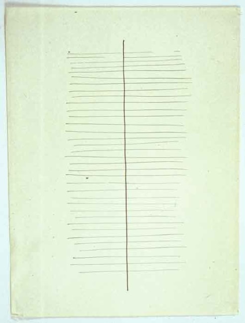 Jan J. Schoonhoven &quot;T 62-64&quot; 1962 Ink on paper 19 3/4 x 15 in.