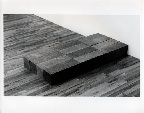 Carl Andre &quot;Merrymount&quot; 1992 Quincy granite, 12 units 6&quot; x 54&quot; x 24 1/4&quot; overall