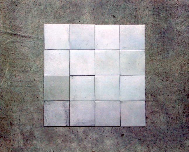 Carl Andre "4 Fe Squared" 2000 Steel 1/32 x 8 x 8"