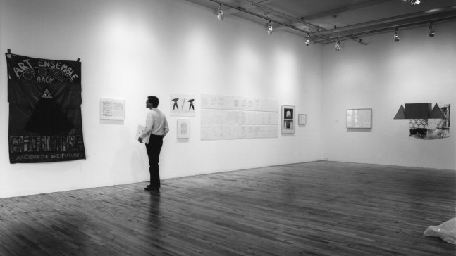 Installation view, Three Paintings, Paula Cooper Gallery, 155 Wooster Street, New York, September 13 - October 1 1983. Photo: Eeva Inkeri.