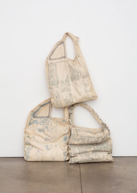 Claes Oldenburg Soft Doors for Airflow Model #5, 1965 stenciled canvas and kapok three elements each: 40 1/8 x 28 3/8 x 2 3/4 in. (101.9 x 72.1 x 7 cm)