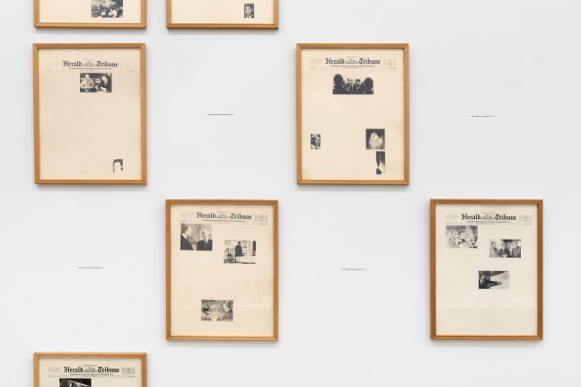 Installation view of Sarah Charlesworth: Modern History at Paula Cooper Gallery
