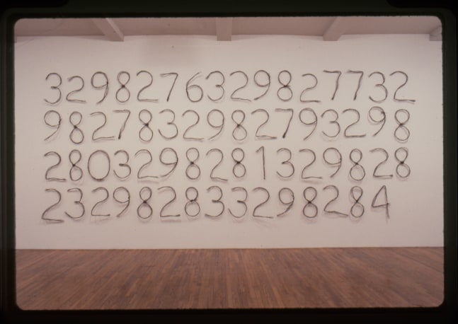 Jonathan Borofsky &quot;Counting (3,298,276-3,298,284&quot; 1990 Steel wire 9'4&quot; x 23'9&quot;