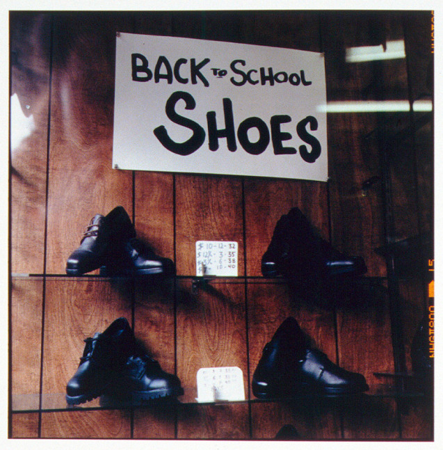 Zoe Leonard "Back to School Shoes" 2000 Dye transfer print 20 x 16"
