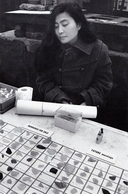 Peter Moore Yoko Ono with her "Morning Piece" installation, New York, September 12, 1965 vintage gelatin silver print paper size: 10 x 8 in. (25.4 x 20.3 cm); image size: 8 7/8 x 6 in. (22.5 x 15.2 cm)