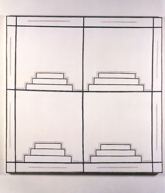 Dan Walsh "Series" 1999 Acrylic on canvas 59 x 59"