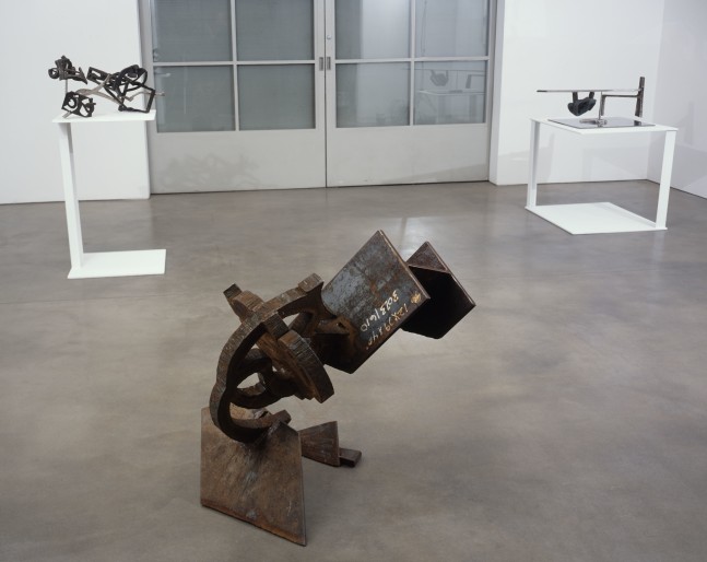 Installation view, New Sculpture, Paula Cooper Gallery, 534 W 21st Street, New York. May 9 - June 30, 2008. © 2025 Mark di Suvero / Artists Rights Society (ARS), New York. Courtesy of Spacetime C.C. and Paula Cooper Gallery, New York. Photo: Jeffrey Price.