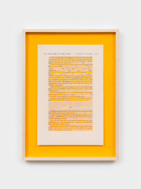 Jane Benson So Huge a Bigness (David Quammen) V, 2023 archival pen on polyester film and acrylic paint on matboard 20 5/8 x 14 in. (52.4 x 35.6 cm)