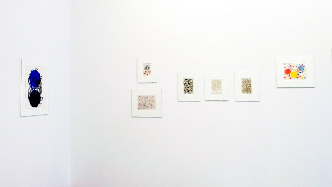 Installation view, Paintings and Drawings, 1980 - 2002, Paula Cooper Gallery, 534 W 21st Street, New York. © Kanayama Akira and Tanaka Atsuko Association.