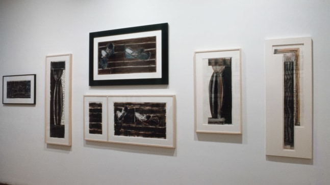 Installation view, Recent Drawings 1983-84, Paula Cooper Gallery, 155 Wooster Street, New York, February 2 - March 2, 1985. © Debra H. George. Courtesy Paula Cooper Gallery, New York. Photo: Geoffrey Clements.
